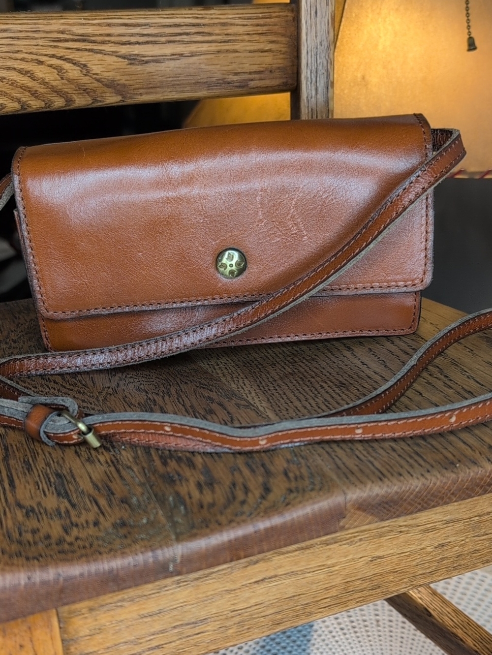Leather Crossbody Wallet by Patricia Nash